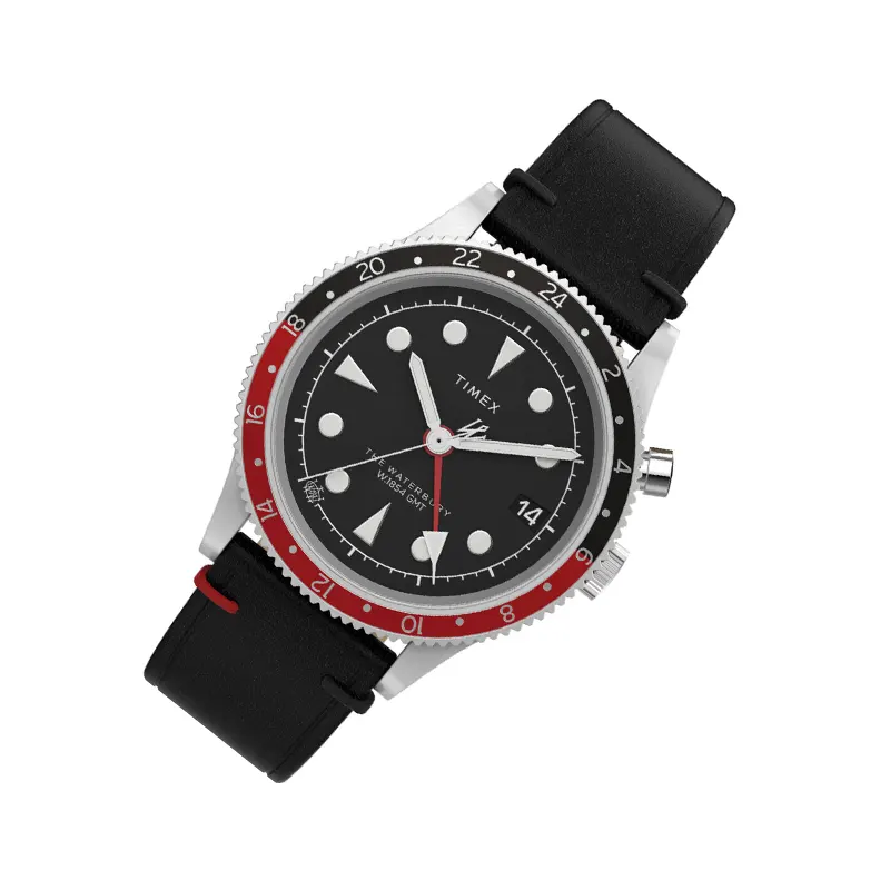 Timex Waterbury Traditional GMT Pepsi Men's Watch- TW2W22800VQ